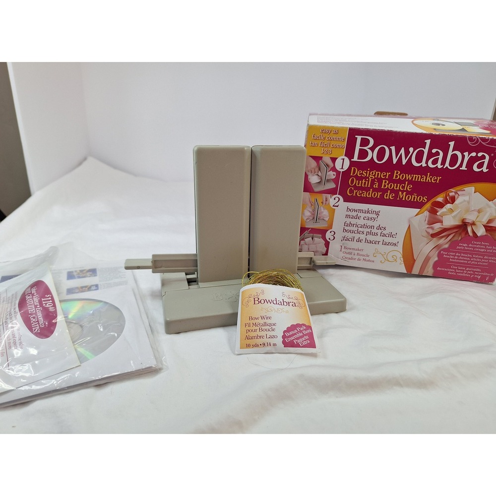 Bowdabra Designer Bowmaker Craft Tool Kit with Instructional CD and Bow Wire - Picture 3 of 6
